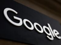 Google logo is seen at the building in Krakow, Poland on April 8, 2024.