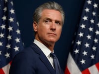 SACRAMENTO, CALIFORNIA - AUGUST 21: California Gov. Gavin Newsom looks on during a bill signing event related to redrawing the state’s congressional maps on August 21, 2025 in Sacramento, California. In a move to counter Texas House Republicans’ plan to redraw the state’s congressional maps ahead of the 2026 midterm elections, California Democrats took up a proposed constitutional amendment to temporarily redraw their own congressional maps, potentially creating five additional U.S. House seats for their party. (Photo by Justin Sullivan/Getty Images)