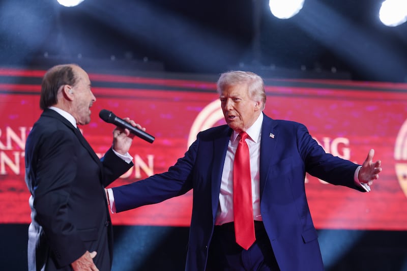 Lee Greenwood and Donald Trump