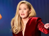 Christina Applegate speaks onstage during the 75th Primetime Emmy Awards at Peacock Theater on January 15, 2024 in Los Angeles, California.