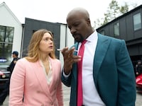 Rachel Keller as Olivia Siffre and Mike Colter as Michael Price on 'Cupertino'