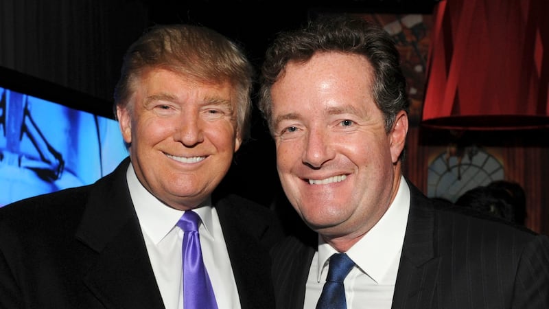 Donald Trump and Piers Morgan in New York in 2010, two years after Morgan won The Celebrity Apprentice.