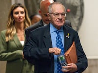 Lawyer Alan Dershowitz returns to the courtroom for the criminal trial of former U.S. President Donald Trump