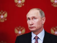 Russian President Vladimir Putin attends a joint news conference with German President Frank Walter Steinmeier following their meeting at the Kremlin in Moscow, Russia October 25, 2017.