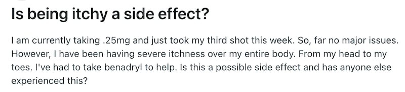 GLP-1 Reddit post