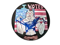 One submission from the ‘I Voted’ sticker contest.