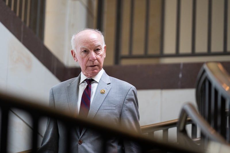 UNITED STATES - JULY 23: Rep. Joe Courtney, D-Conn., arrives for the House Democrats' caucus meeting in the U.S. Capitol on Tuesday, July 23, 2024. (Bill Clark/CQ-Roll Call, Inc via Getty Images)