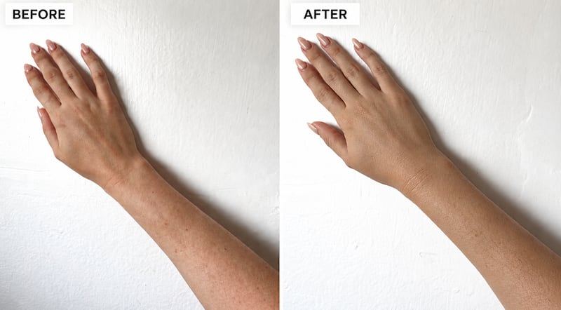 Westmore Beauty Body Perfector Body Makeup Before and After Review