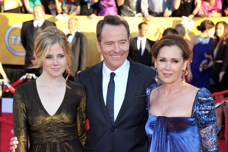 Taylor Cranston, Bryan Cranston, and Robin Dearden