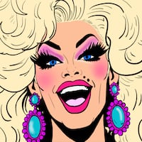 Dolly Parton drag queen illustration