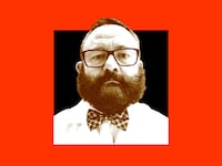 A photo illustration of Dr. Darius Paduch
