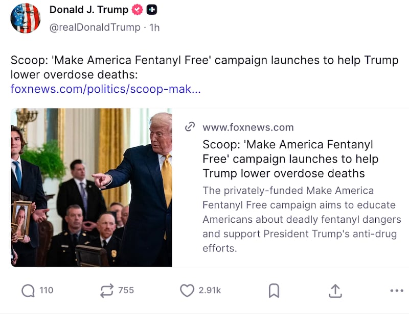 Trump Truth Social Post