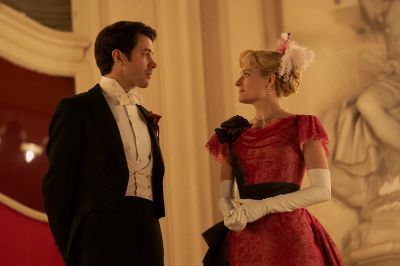 Harry Richardson and Louisa Jacboson in "The Gilded Age"