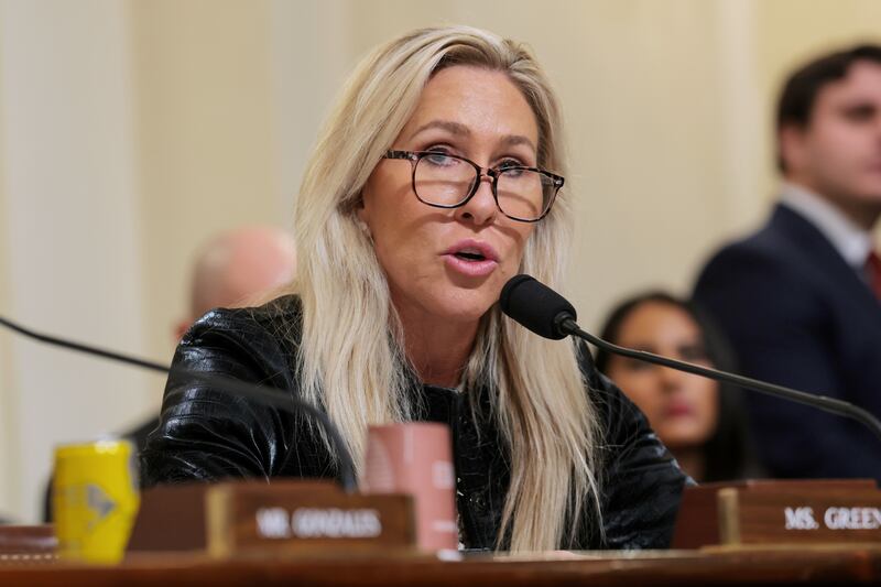 Greene took offense at Jennings saying she "became a lib" in 2025, pointing to her voting record.
