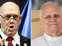pope leo xiv and tom homan