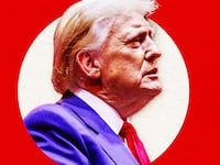 A photo illustration of Donald Trump.