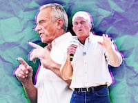 A photo illustration of Robert F. Kennedy Jr.