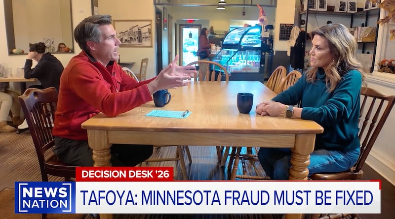 Michele Tafoya, the Republican Minnesota Senate candidate, sat across from NewsNation's Leland Vittert.
