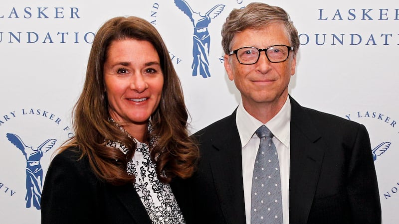 NEW YORK, NY - SEPTEMBER 20: Melinda Gates and Bill Gates of the Gates Foundation, winners of the Public Service Award, are seen during the The Lasker Awards 2013 on September 20, 2013 in New York City. (Photo by Brian Ach/Getty Images for The Lasker Foundation)