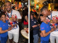 Simone Biles and Jonathan Owens