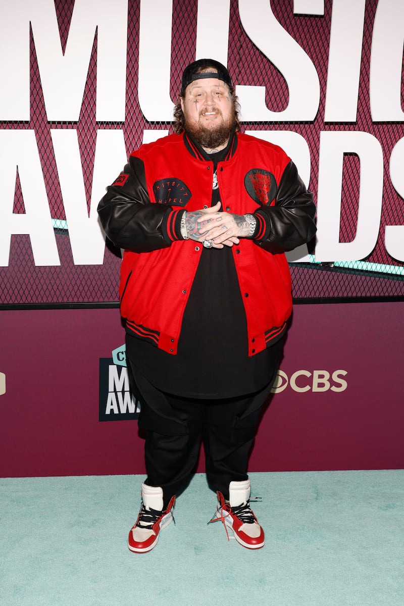 Jelly Roll attends the CMT Music Awards on April 02, 2023.