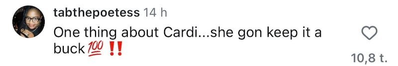 Instagram comment