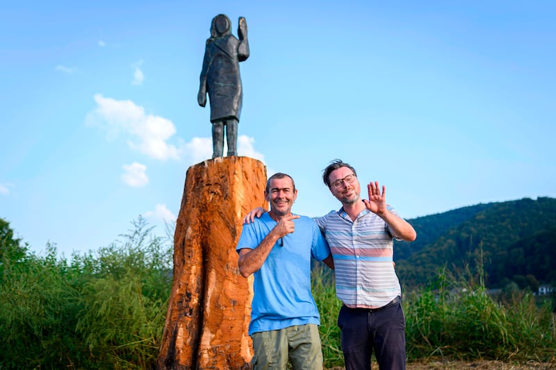 Slovenian artist Ales "Maxi" Zupevc and US conceptual artist Brad Downey