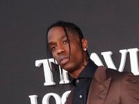 Travis Scott attends the premiere for the documentary “Travis Scott: Look Mom I Can Fly” in Santa Monica, California, Aug. 27, 2019.