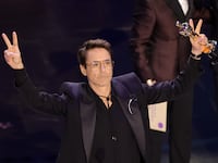 Robert Downey Jr. after his Oscar win.