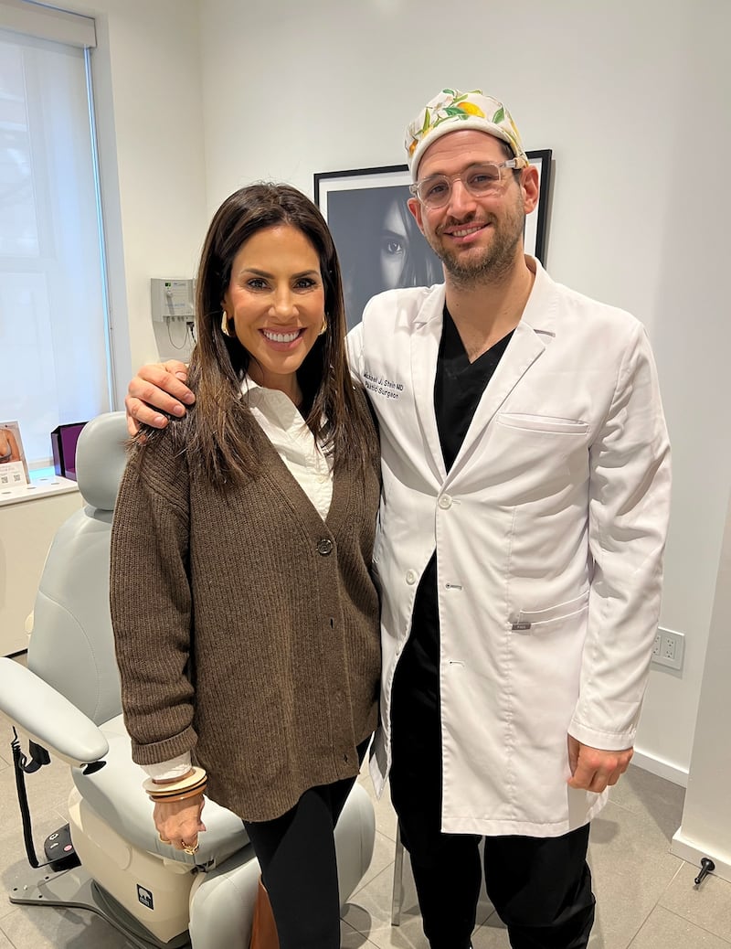 Jennifer Fessler with Dr. Michael Stein.