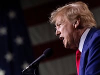 Republican presidential candidate and former U.S. President Donald Trump speaks during a rally in Reno, Nevada, U.S. December 17, 2023.