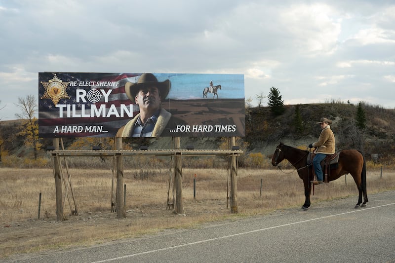 A photo illustration of Jon Hamm in season 5 of Fargo on FX.