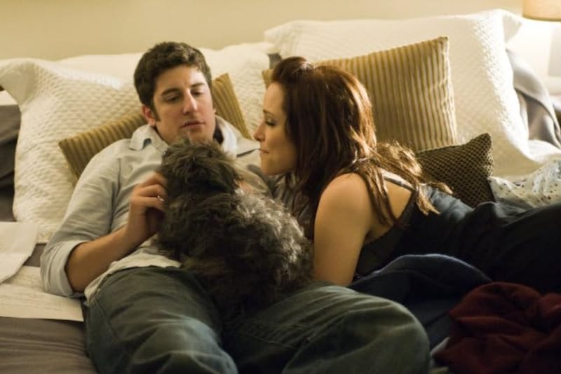 Jason Biggs and Jenny Mollen in the 2009 film "Kidnapping Caitlynn."