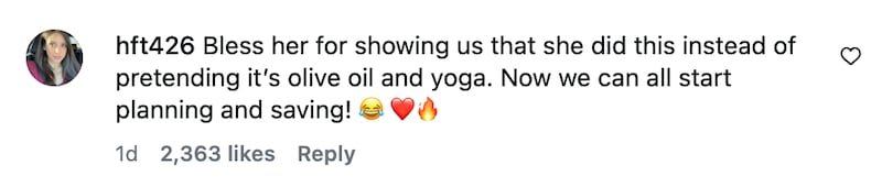 Instagram comment
