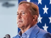 Ken Paxton speaks to supporters at a campaign event on October 22, 2026 in Brownsville, Texas. The Texas Senate race between Paxton and Democrat James Talarico is one of the most closely watched in the country.