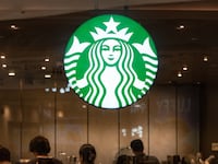 A Starbucks logo is seen in Seoul, South Korea, on May 21, 2026.