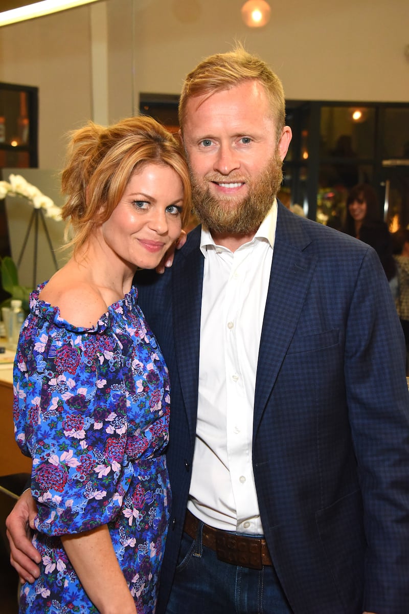 Candace Cameron Bure and husband Valeri Bure on March 24, 2017 in Los Angeles, California.