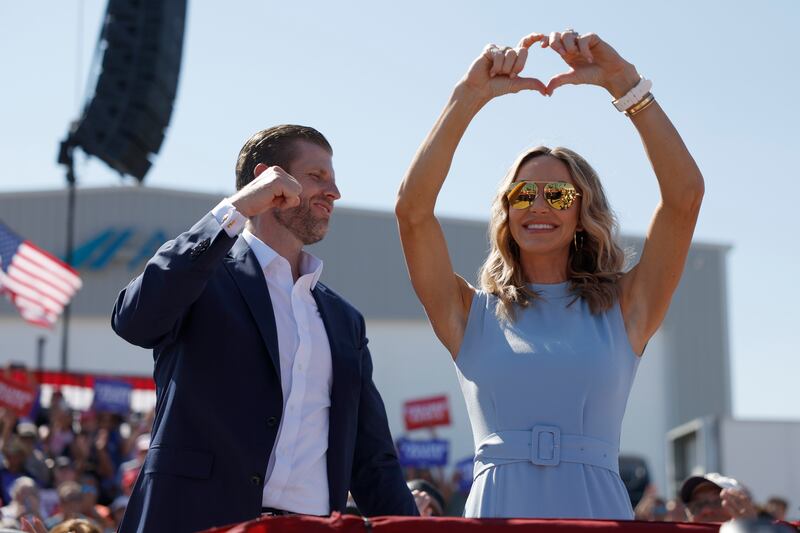 Eric and Lara Trump.