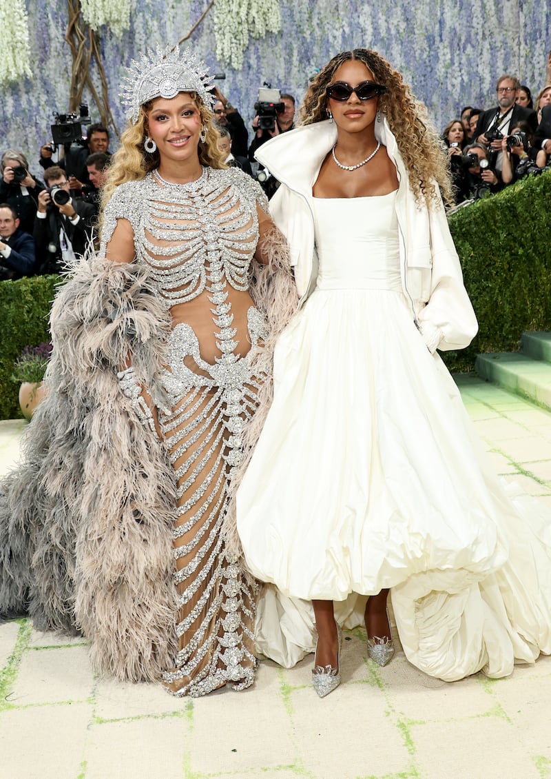 Beyoncé and Blue Ivy Carter attend the 2026 Met Gala celebrating "Costume Art" at the Metropolitan Museum of Art on May 4, 2026, in New York City.