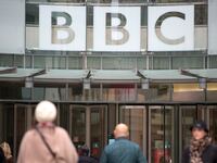 BBC headquarters at New Broadcasting House is seen in London.