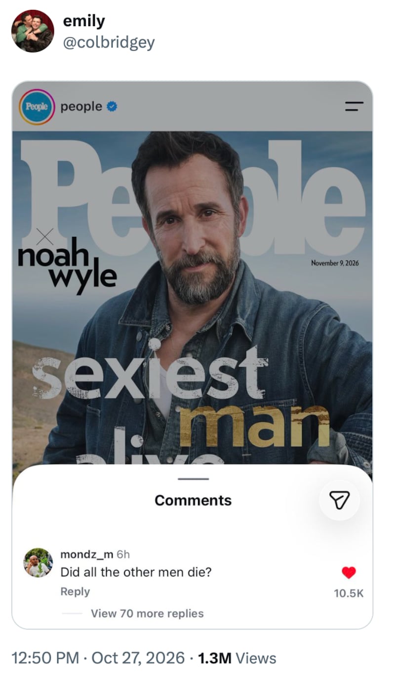 A screenshot of X