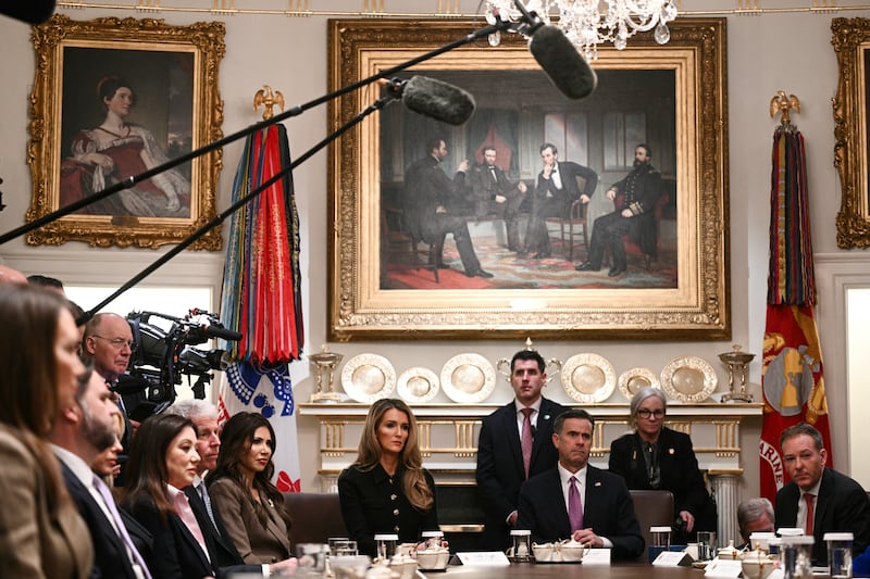 A cabinet meeting in the Cabinet Room of the White House in Washington, DC, on January 29, 2026.