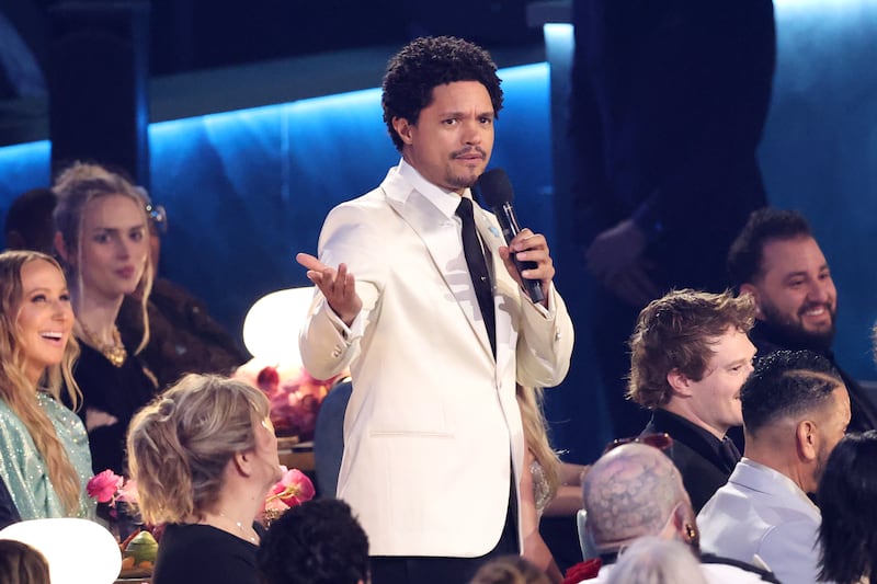 Trevor Noah speaks during the 67th GRAMMY Awards
