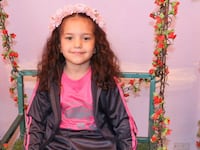 Palestinian girl Hind Rajab poses for a photograph
