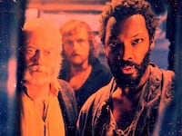 Liam Cunningham, Chris Walley and Corey Hawkins in The Last Voyage of the Demeter, directed by André Øvredal.