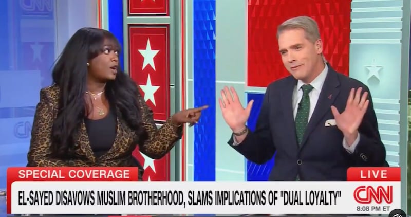Ashley Allison and Scott Jennings on CNN.