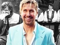 A photo illustration of Ryan Gosling
