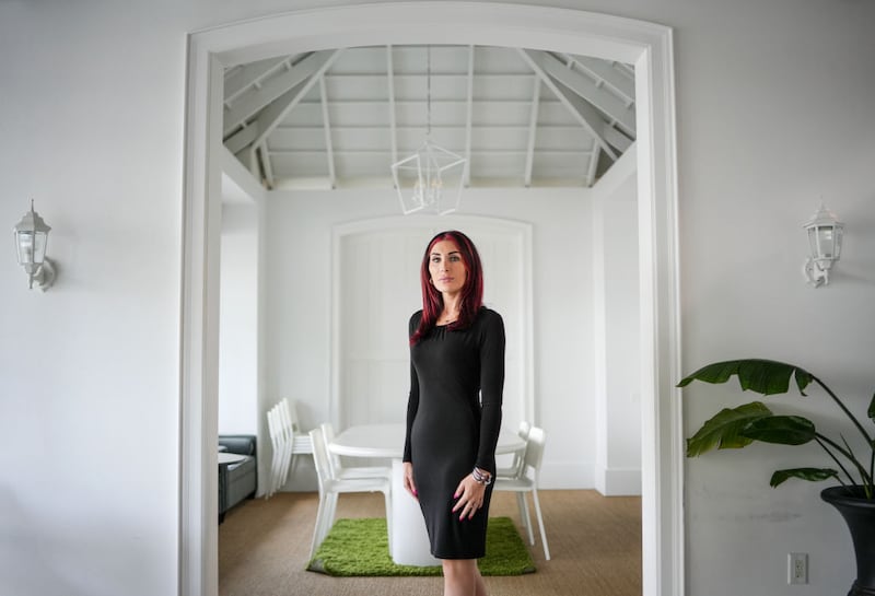 VERO BEACH, USA - April 02, 2024: Far-right activist Laura Loomer. (Photo by Jacob M. Langston for The Washington Post via Getty Images)