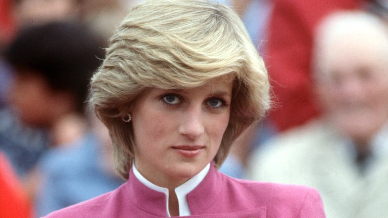 Diana, Princess of Wales, wearing a pink coat and pleated skirt, during a visit to Montague, Prince Edward Island, on June 27, 1983, in Canada.