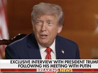 President Donald Trump in an interview with Sean Hannity.
